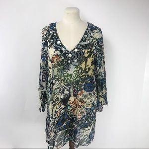 Mix Noveau Beaded Beach coverup